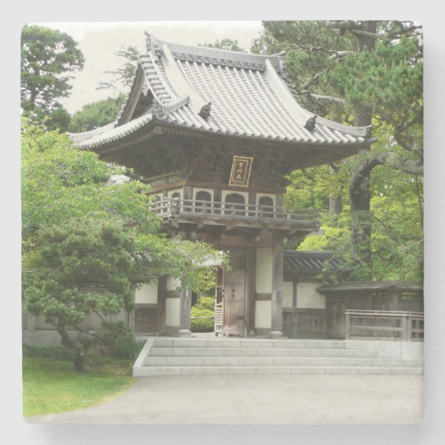 Japanska Tea Garden i San Francisco Stenunderlägg (Framsidan)