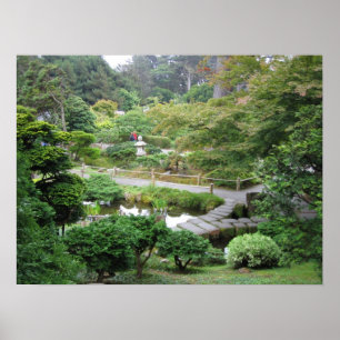 Japanska Tea Garden Poster