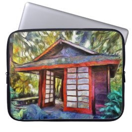Japanska Tea House Laptop sleeve