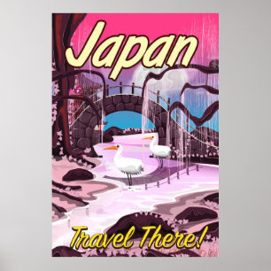 Japanska tecknader poster semester