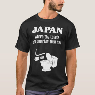 Japanska Toilet Japanska Souvenir Smart High Tech T Shirt