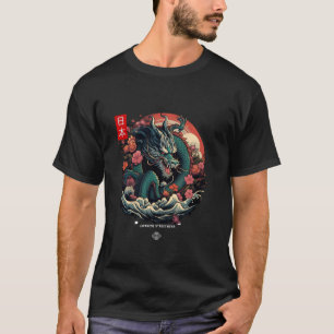 Japanska Tokyo Dragon Asian inspirred retro 90u201 T Shirt