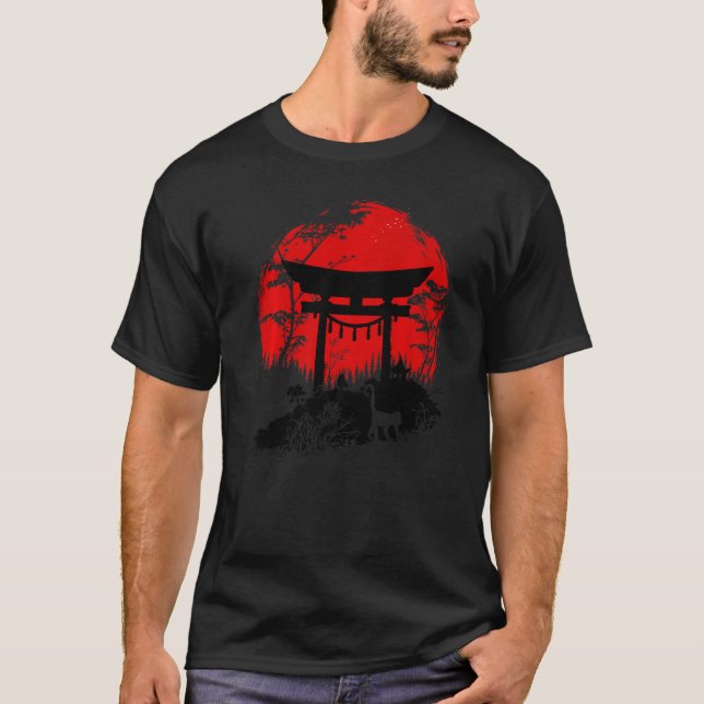 Japanska Torii under Sol T Shirt (Framsida)