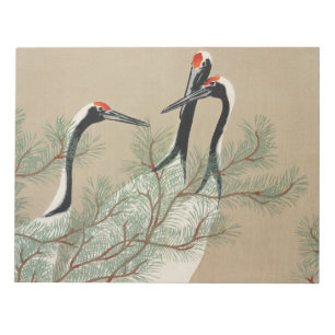 Japanska träblock - Cranes - Kamisaka Sekka Anteckningsblock