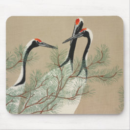 Japanska träblock - Cranes - Kamisaka Sekka Musmatta