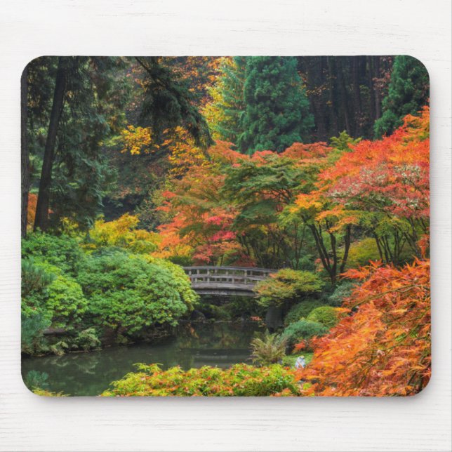 Japanska trädgårdar på hösten i Portland, Oregon 5 Musmatta (Framsidan)