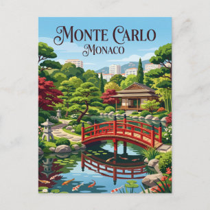 Japanska trädgården Monaco Vykort