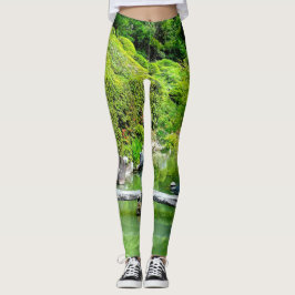Japanska trädgården Skapar naturlig Färgad Leggings