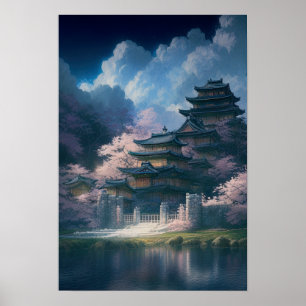 Japanska trägjuteriet efter Lugn Sjö Poster