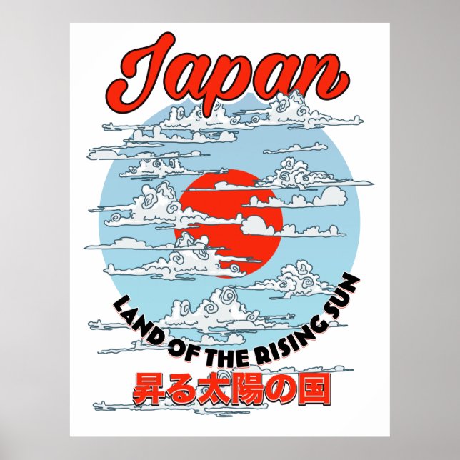 Japanska trane fåglar Affisch (Framsidan)