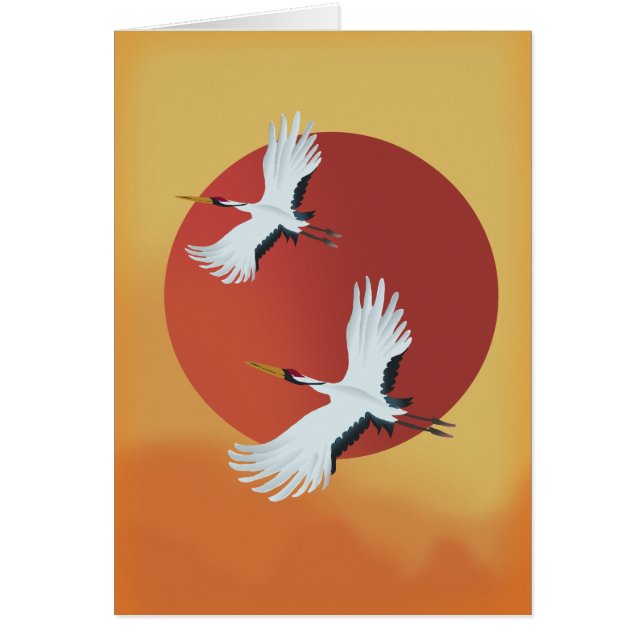 Japanska trankranar hälsningskort (Framsidan)