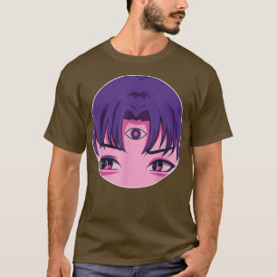 Japanska tredje Öga Anime Manga Graphic Art Japan T Shirt