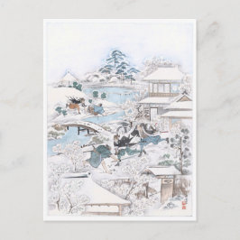 Japanska Ukiyo-e av 47 Ronin Fighting Samur Vykort