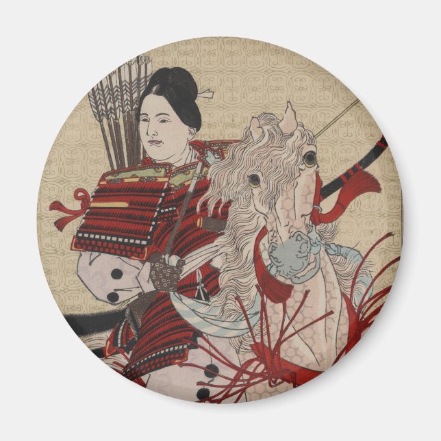 Japanska Ukiyo-e Hangakujo vid Yoshitoshi Magnet (Framsidan)