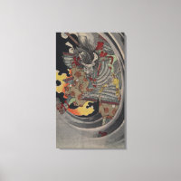 Japanska Ukiyo-e Yokai Ghost av Yoshitoshi