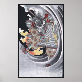 Japanska Ukiyo-e Yokai Ghost av Yoshitoshi Poster