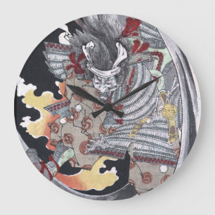 Japanska Ukiyo-e Yokai Ghost av Yoshitoshi Stor Klocka