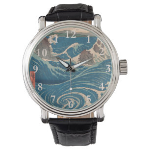 Japanska Vågar Naruto Whirlpool Artwork Armbandsur
