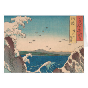 Japanska Vågar Naruto Whirlpool Artwork Hälsningskort