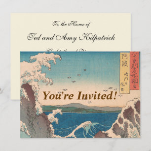 Japanska Vågar Naruto Whirlpool Artwork Inbjudningar