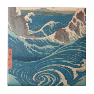 Japanska Vågar Naruto Whirlpool Artwork Kakelplatta