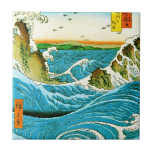 Japanska Vågar Naruto Whirlpool Artwork Kakelplatta