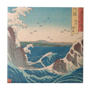 Japanska Vågar Naruto Whirlpool Artwork Kakelplatta