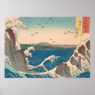 Japanska Vågar Naruto Whirlpool Artwork Poster