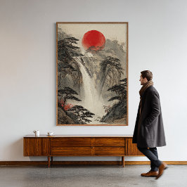 Japanska vågregat av konstgjord utskrift av väggdä perfect poster