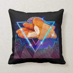 Japanska Vaporwave Nug Life Kycklingnuggets Kudde