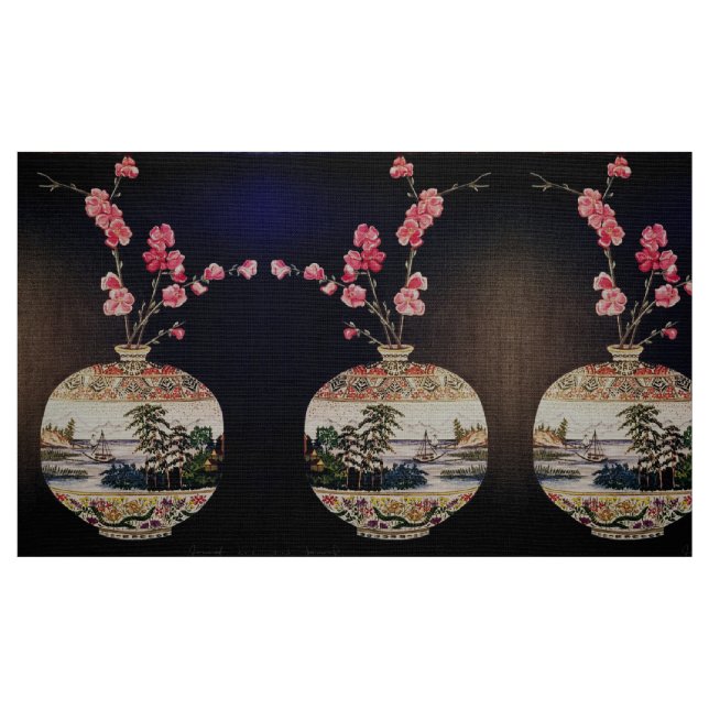 Japanska Vas Fabric Tyg (Fat Quarter)