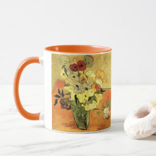 Japanska Vas, Ro, Anemones, Vincent van Gogh Mugg
