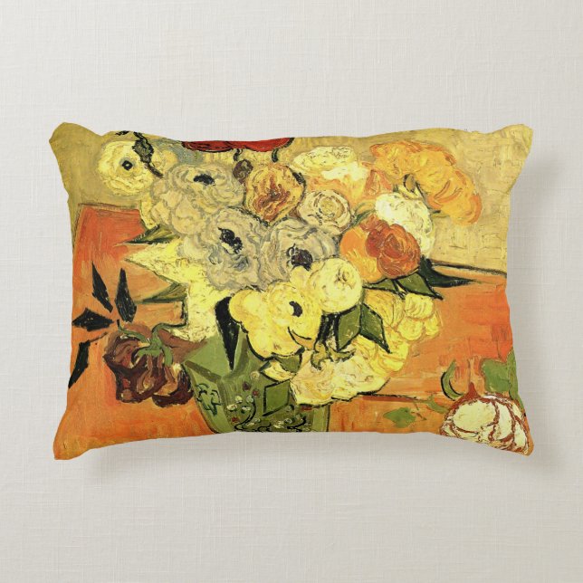 Japanska Vas, Ro, Anemones, Vincent van Gogh Prydnadskudde (Framsidan)