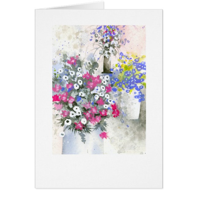 Japanska vaser hälsningskort (Framsidan)