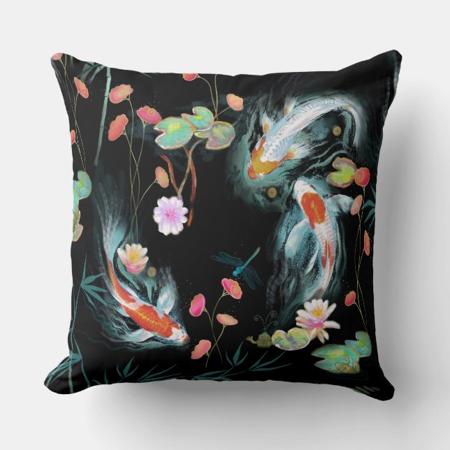 Japanska Vatten Garden Pillow Kudde (Framsida)