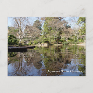 Japanska Vatten Gardens, Fort Worth Texas Vykort