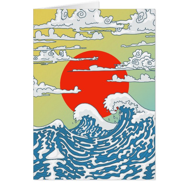 Japanska Vinkara Hälsningskort (Framsidan)