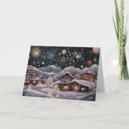 Japanska vinterviskare helgkort