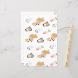 Japanska Wagashi Mönster Pappra Lakan