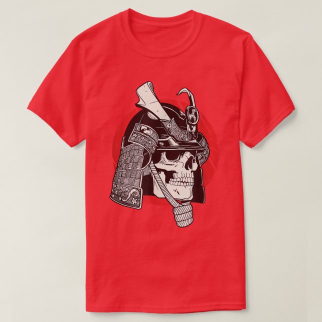 Japanska Warrior Samurai Bushido Code Japanska Swo T Shirt (Design framsida)