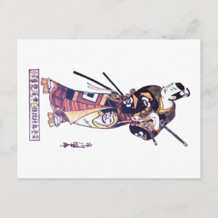 Japanska Warrior Vykort