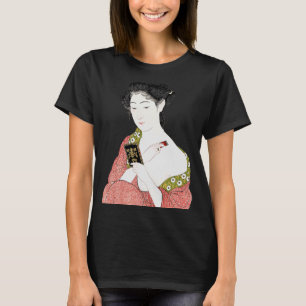 Japanska Woman Geisha Shin hanga Ukiyo e japanska T Shirt