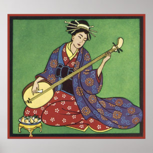 Japanska Woman Poster