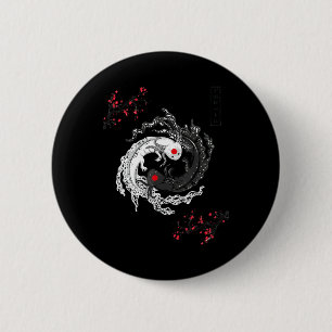 Japanska Yin Yang Axolotls Art Graphic Anime Axolo Knapp
