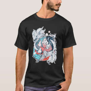 Japanska Yin Yang Koi Fish T Shirt