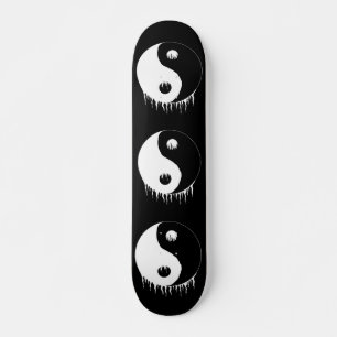 Japanska yin yang-skateboard mini skateboard bräda 18,5 cm