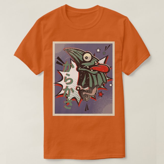Japanska Yokai Anime Japan T Shirt (Design framsida)