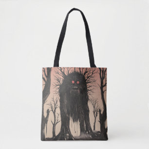 Japanska Yokai Träd Monster Tygkasse