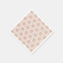 Japanska Yukata Jinbei Asanoha ensyucha Pappersservett