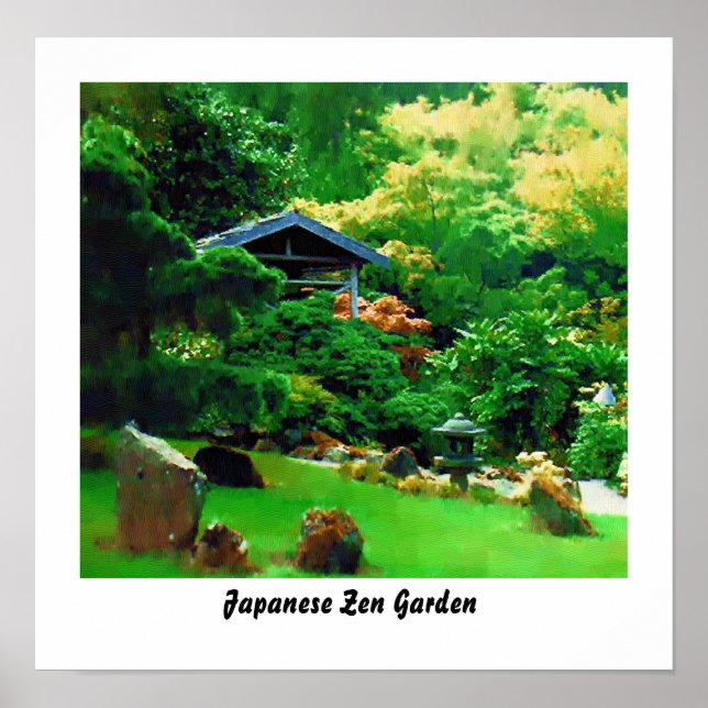 Japanska Zen Garden Poster (Framsidan)